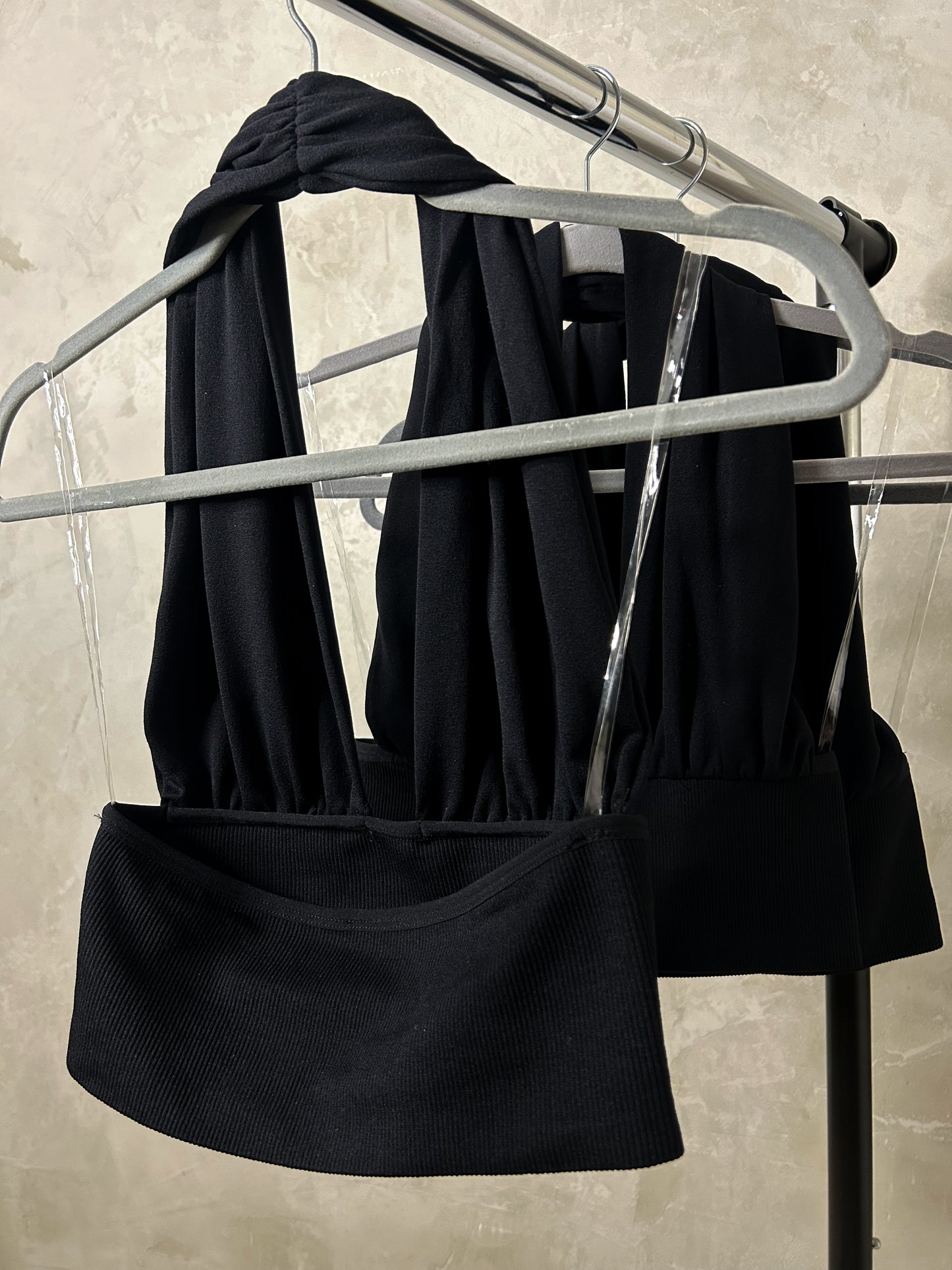 Black Halter Top